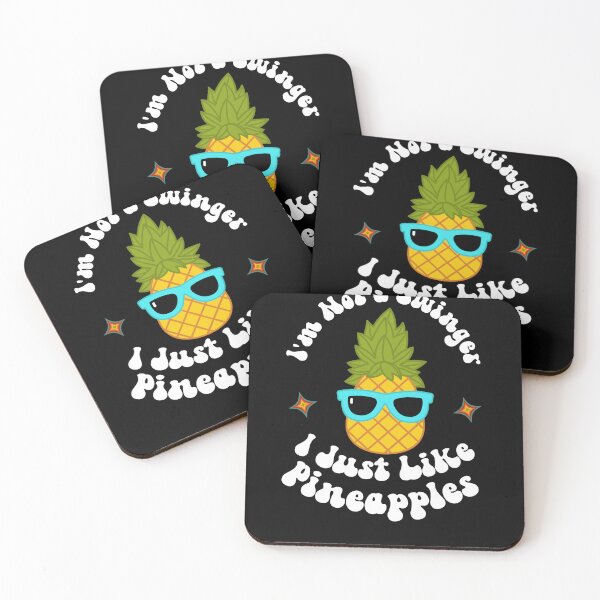 Item preview, I'm Not a Swinger I Just Like Pineapples Cute Funny Novelty Design designed and sold by Fun-T-Shirts.