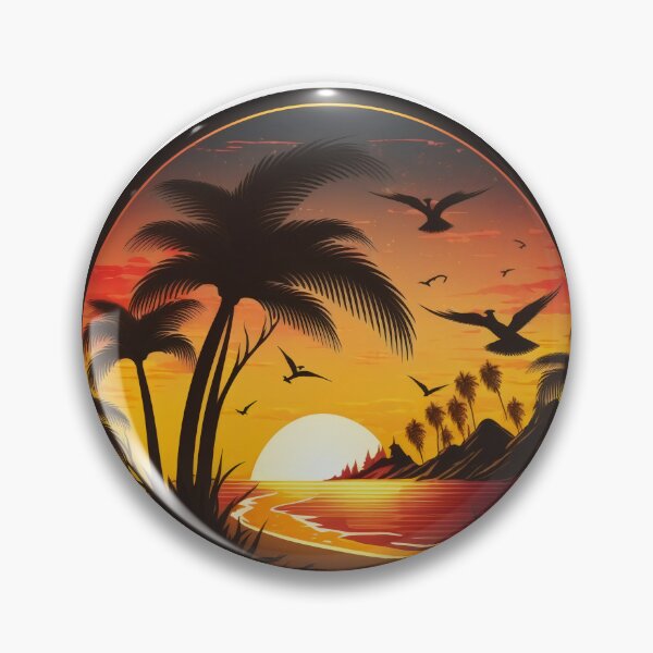 Item preview, Tropical sunset - beach resort designed and sold by flowinglobe.