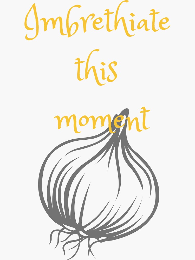 "Glass onion quote imbrethiate" Sticker for Sale by WeLikeWaffles