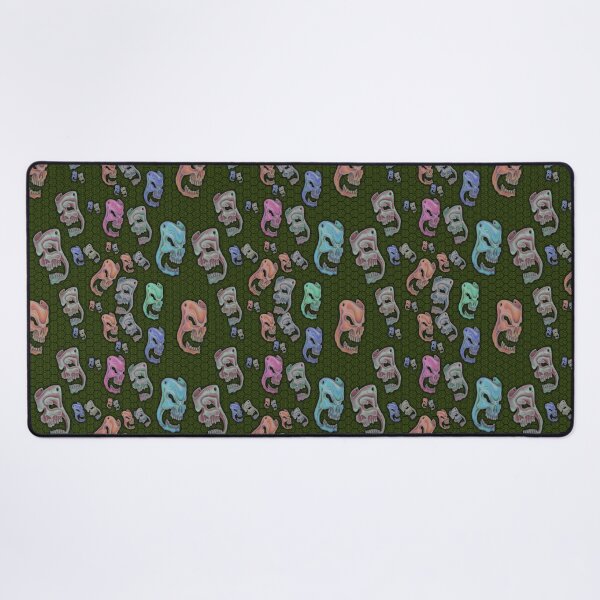 Item preview, Colored Skulls Comedy & Tragedy on deep Green Honeycomb designed and sold by AJLeibengeist.