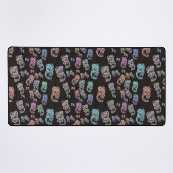 Item preview, Colored Skulls Comedy & Tragedy on Dark Brown Honeycomb designed and sold by AJLeibengeist.