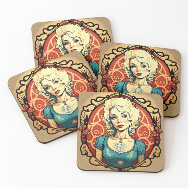 Aperçu de l'œuvre Dolly Parton en rockeuse moderne créée et vendue par ThatsTheStyle.