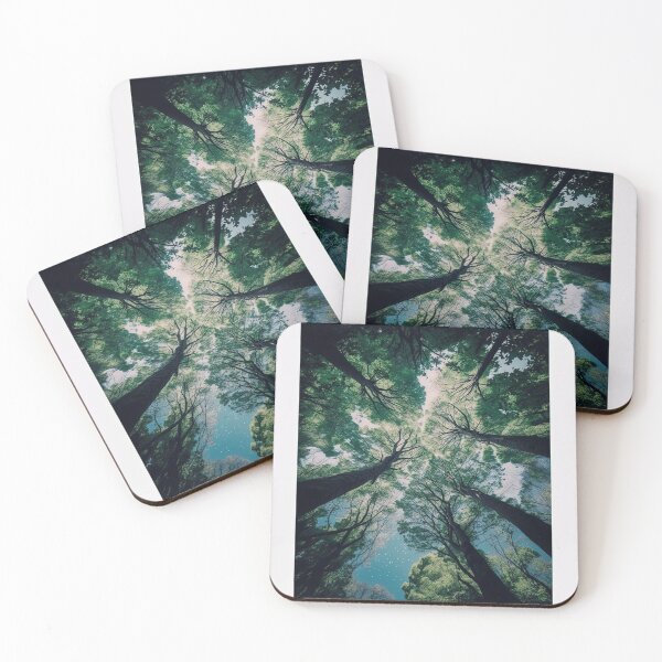 Artikelvorschau, Cartoon-Wald mit Himmel, Aufkleber entworfen und verkauft von CosmicCritters.