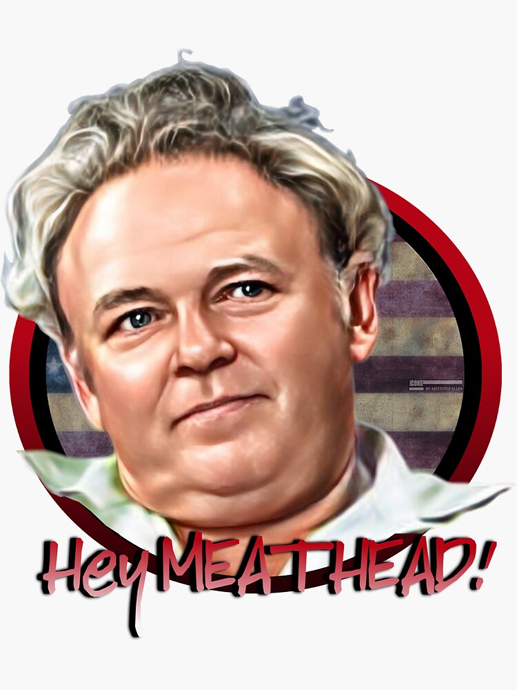 "Hey Meathead" Sticker for Sale by iCONSgraphics Redbubble