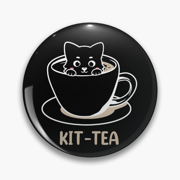 Item preview, Kitten Tea Funny Black Cat  designed and sold by AnimalsSpace.