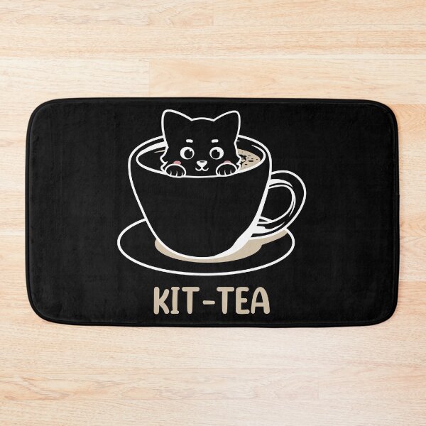 Item preview, Kitten Tea Funny Black Cat  designed and sold by AnimalsSpace.
