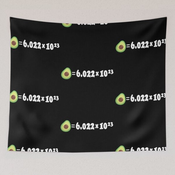 Item preview, Avocado avogadro's number  designed and sold by ZerpaGiovanna.