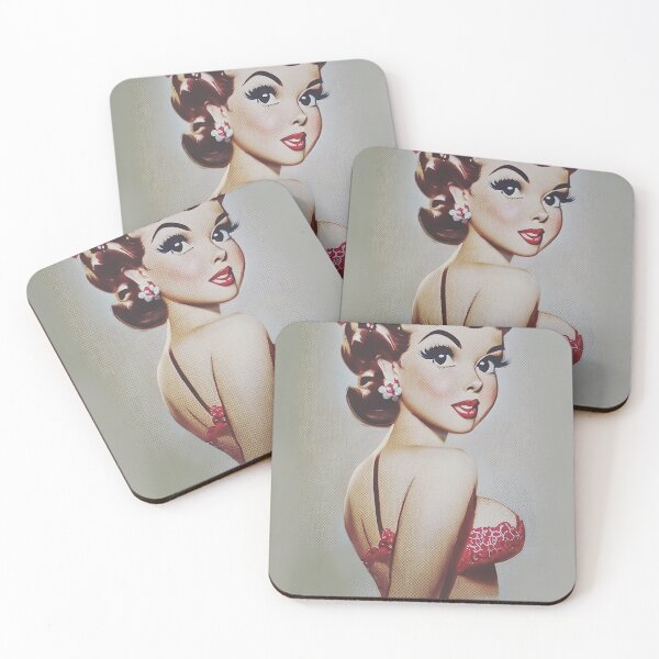 Item preview, Tiny and Cute Pinup Girl designed and sold by cutestpinups.