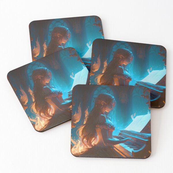 Item preview, Illuminated Melody, Goddess of the Piano designed and sold by oanaunciuleanu.