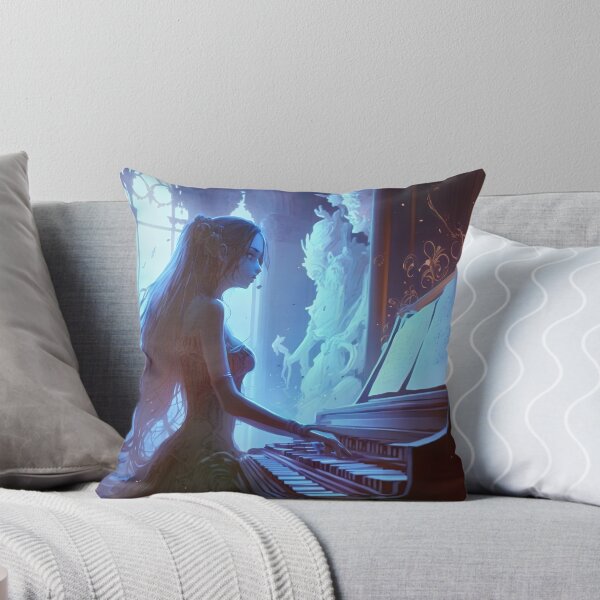 Item preview, Illuminated Melody, Goddess of the Piano designed and sold by oanaunciuleanu.