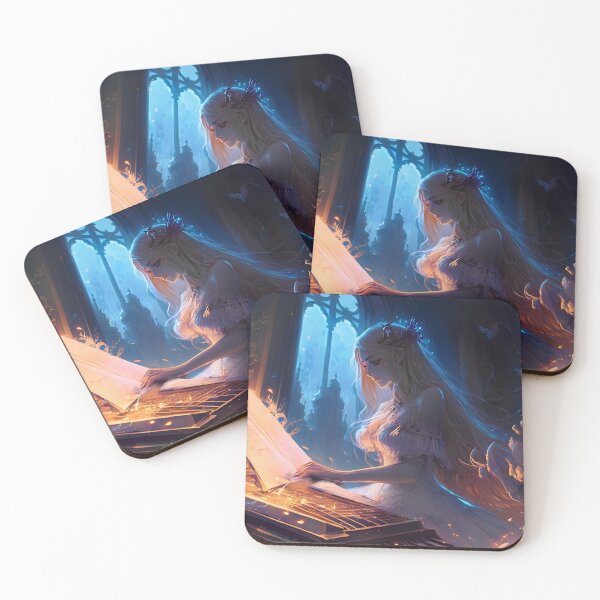 Item preview, Illuminated Melody, Goddess of the Piano designed and sold by oanaunciuleanu.