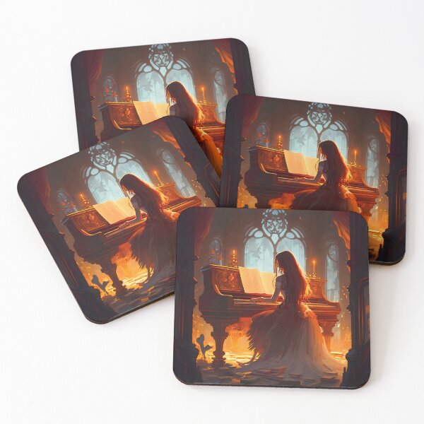 Item preview, Illuminated Melody, Goddess of the Piano designed and sold by oanaunciuleanu.