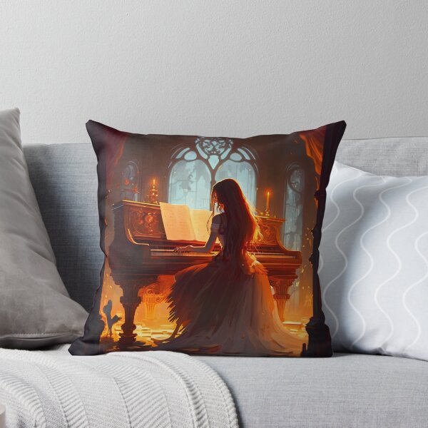 Item preview, Illuminated Melody, Goddess of the Piano designed and sold by oanaunciuleanu.