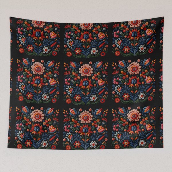 Item preview, Portuguese Folk Embroidery Traditional Pattern designed and sold by Orianah.