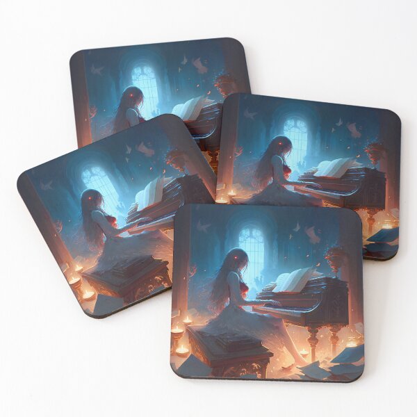 Item preview, Illuminated Melody, Goddess of the Piano designed and sold by oanaunciuleanu.