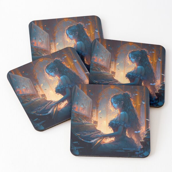 Item preview, Illuminated Melody, Goddess of the Piano designed and sold by oanaunciuleanu.