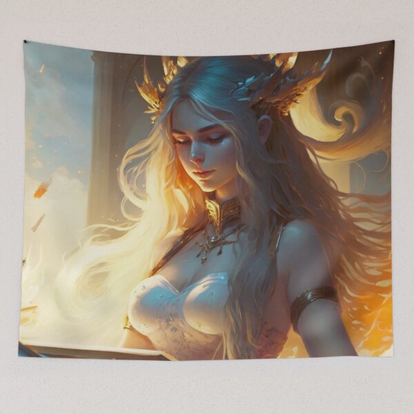 Item preview, Illuminated Melody, Goddess of the Piano designed and sold by oanaunciuleanu.