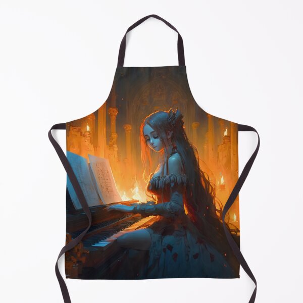 Item preview, Illuminated Melody, Goddess of the Piano designed and sold by oanaunciuleanu.