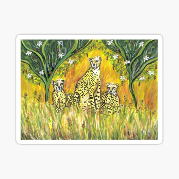 Cheetah Sisters Sticker