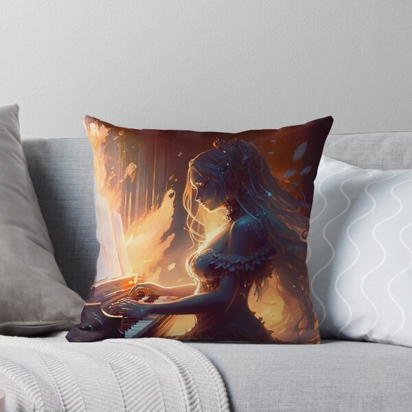 Item preview, Illuminated Melody, Goddess of the Piano designed and sold by oanaunciuleanu.