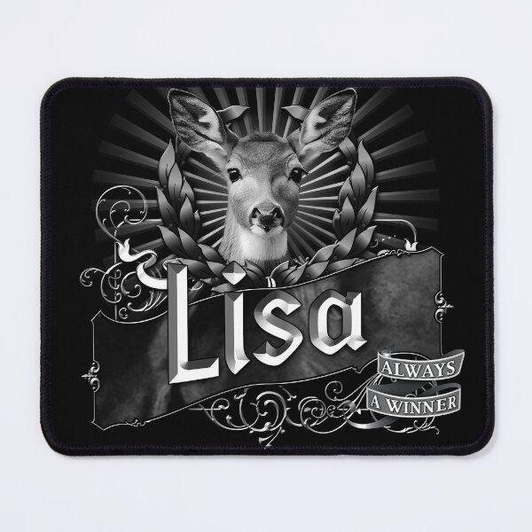 Item preview, Old-Timey Cute Deer/Doe Label with Lisa on it: A Vintage-Inspired Piece of Badassery designed and sold by PlaTolstoy.