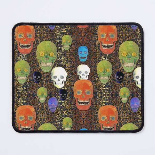 Item preview, Colored Skull Mix on Fractal Honey Gold & Brown designed and sold by AJLeibengeist.