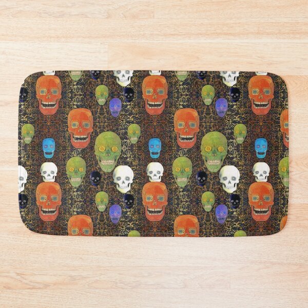 Item preview, Colored Skull Mix on Fractal Honey Gold & Brown designed and sold by AJLeibengeist.