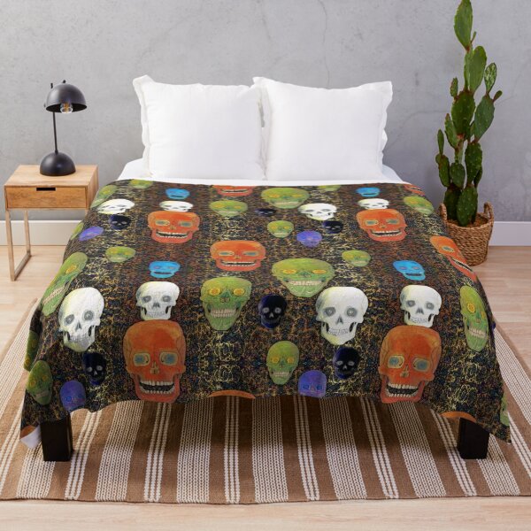 Item preview, Colored Skull Mix on Fractal Honey Gold & Brown designed and sold by AJLeibengeist.