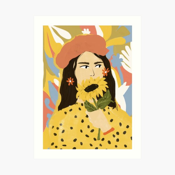 Sunflowers In Your Face Art Print