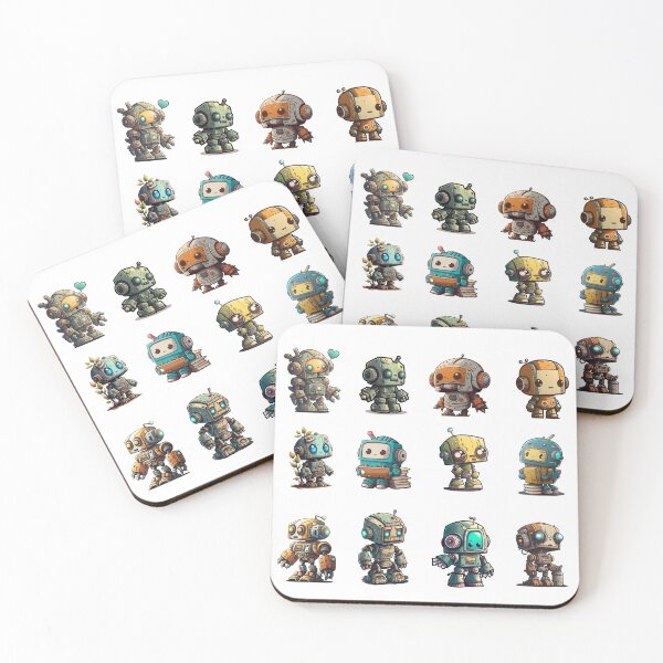 Item preview, Robots Sticker Set designed and sold by Peregrino96.