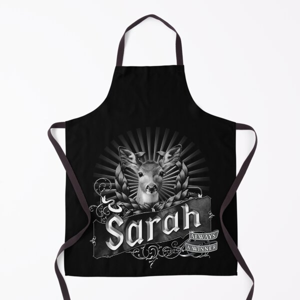 Item preview, Old-Timey Cute Deer/Doe Label with Sarah on it: A Vintage-Inspired Piece of Badassery designed and sold by PlaTolstoy.