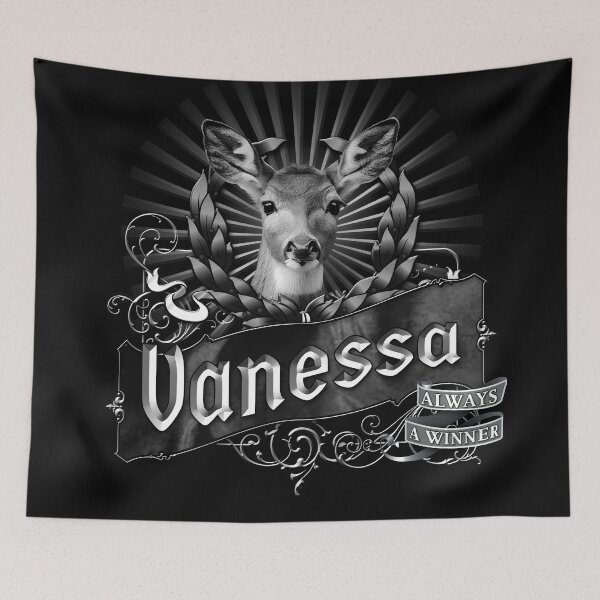 Item preview, Old-Timey Cute Deer/Doe Label with Vanessa on it: A Vintage-Inspired Piece of Badassery designed and sold by PlaTolstoy.
