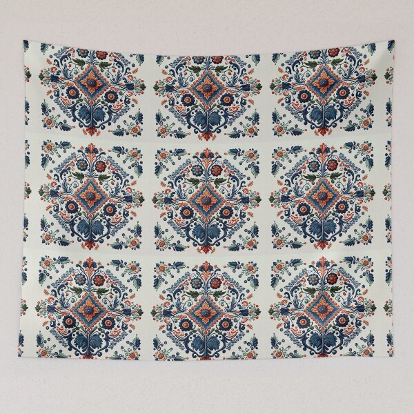 Item preview, Portuguese Folk Embroidery Traditional Pattern designed and sold by Orianah.