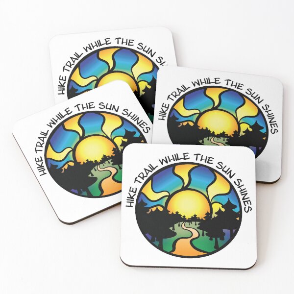 Item preview, Hike Trail While the Sun Shines in Sunset designed and sold by InkLayer.