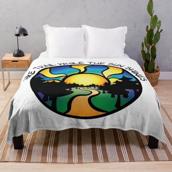 Item preview, Hike Trail While the Sun Shines in Sunset designed and sold by InkLayer.
