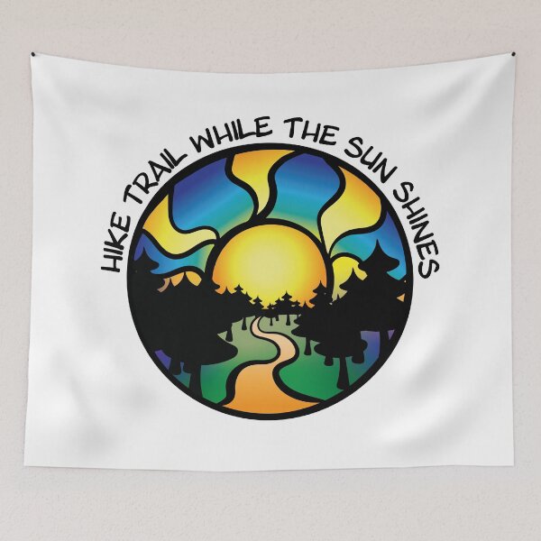 Item preview, Sendero de caminata mientras el sol brilla al atardecer designed and sold by InkLayer.