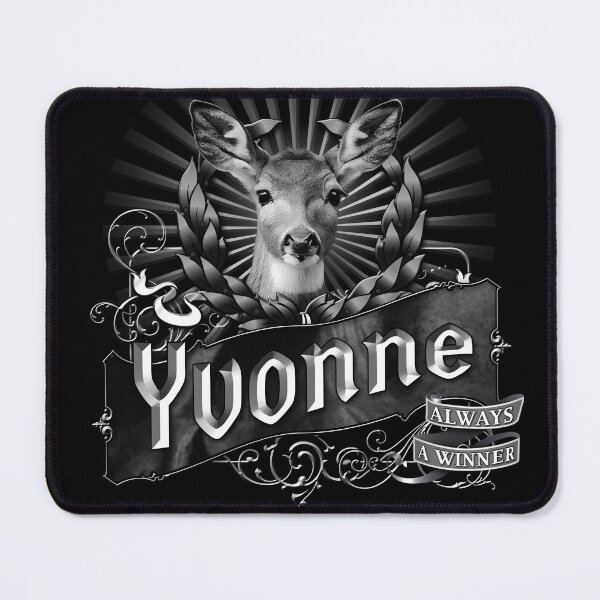 Item preview, Old-Timey Cute Deer/Doe Label with Yvonne on it: A Vintage-Inspired Piece of Badassery designed and sold by PlaTolstoy.