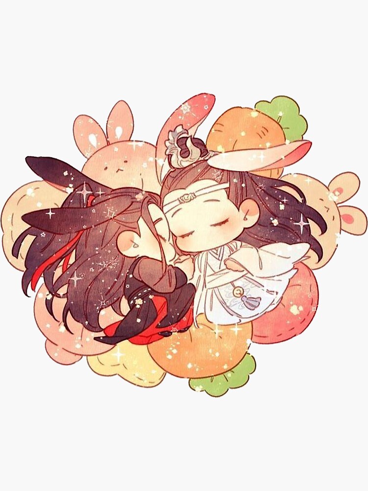 Mdzs Chibi Moment Romantic Sticker For Sale By Coryhorn Redbubble