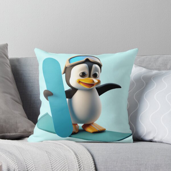 Item preview, Cute Snowboarding Penguin designed and sold by Lilieae.