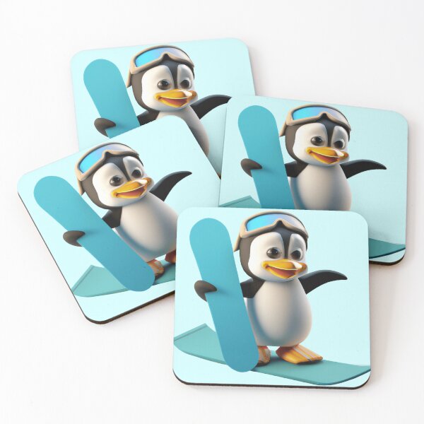 Item preview, Cute Snowboarding Penguin designed and sold by Lilieae.