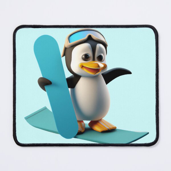 Item preview, Cute Snowboarding Penguin designed and sold by Lilieae.