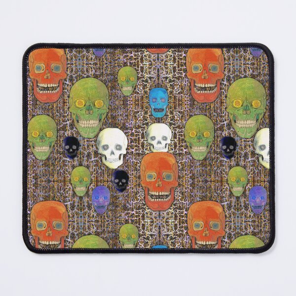 Item preview, Colored Skull Mix on Fractal Honey Brown & Violet designed and sold by AJLeibengeist.