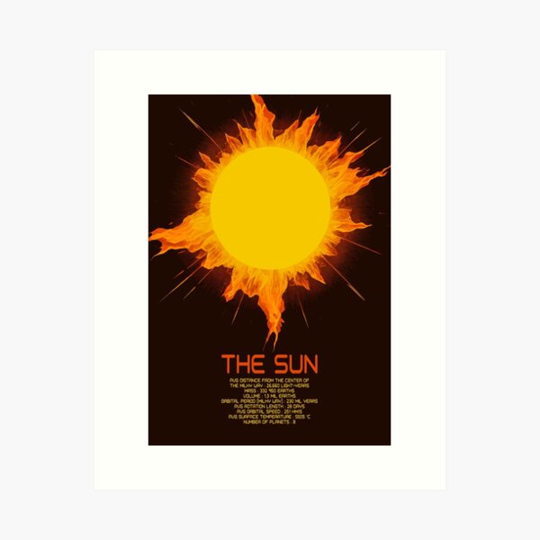 Item preview, THE SUN - The Solar System (poster serie - 1/9) designed and sold by ThePropagandist.