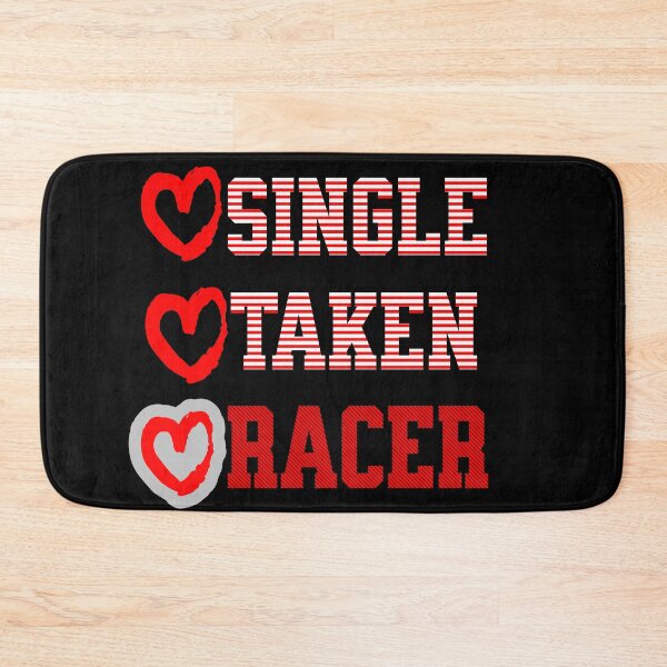 Item preview, Single Taken Racer Heart Valentines Day Funny Valentine designed and sold by CarantinedChaos.