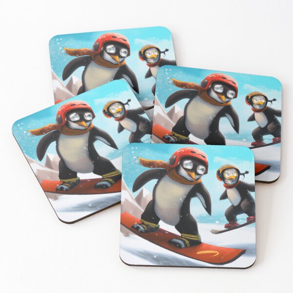 Item preview, Cute Snowboarding Penguin (V2) designed and sold by Lilieae.