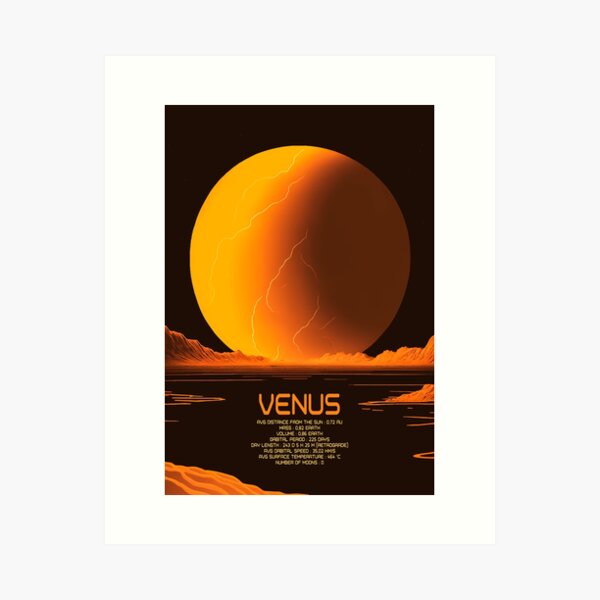 Item preview, VENUS - The Solar System (poster serie - 3/9) designed and sold by ThePropagandist.
