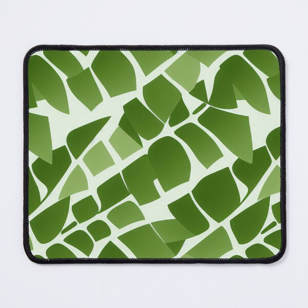 Item preview, Geometric green leaves designed and sold by HappyBlackMoona.