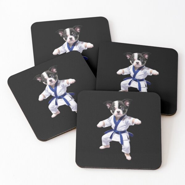 Item preview, Karate Dog Ill Woof You Up designed and sold by MythicalSticker.