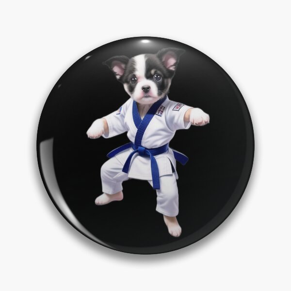 Item preview, Karate Dog Ill Woof You Up designed and sold by MythicalSticker.