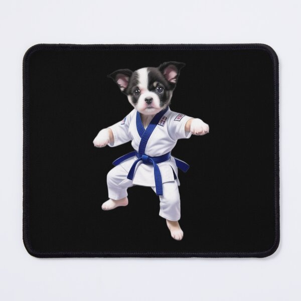 Item preview, Karate Dog Ill Woof You Up designed and sold by MythicalSticker.